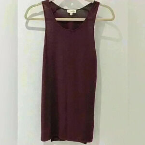 Aritzia Wilfred Free  Plum Trapeze tank top size xxs